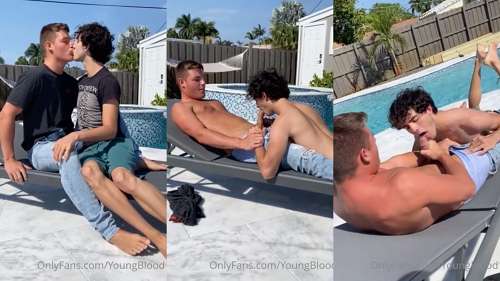 JustTheGays thumbnail for Kegan Keller – Getting a pool side blowjob from youngblood19 - amateur gay porn from OnlyFans, MyVidster, GayForFans and more! - Oral, Young & Twink