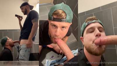 JustTheGays thumbnail for KingLouisIX and TampaTomXXX – bathroom blowjob - amateur gay porn from OnlyFans, MyVidster, GayForFans and more! - 
