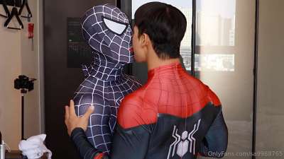 JustTheGays thumbnail for Korean Saeroi fucked bareback – Sweaty spiderman - amateur gay porn from OnlyFans, MyVidster, GayForFans and more! - Anal