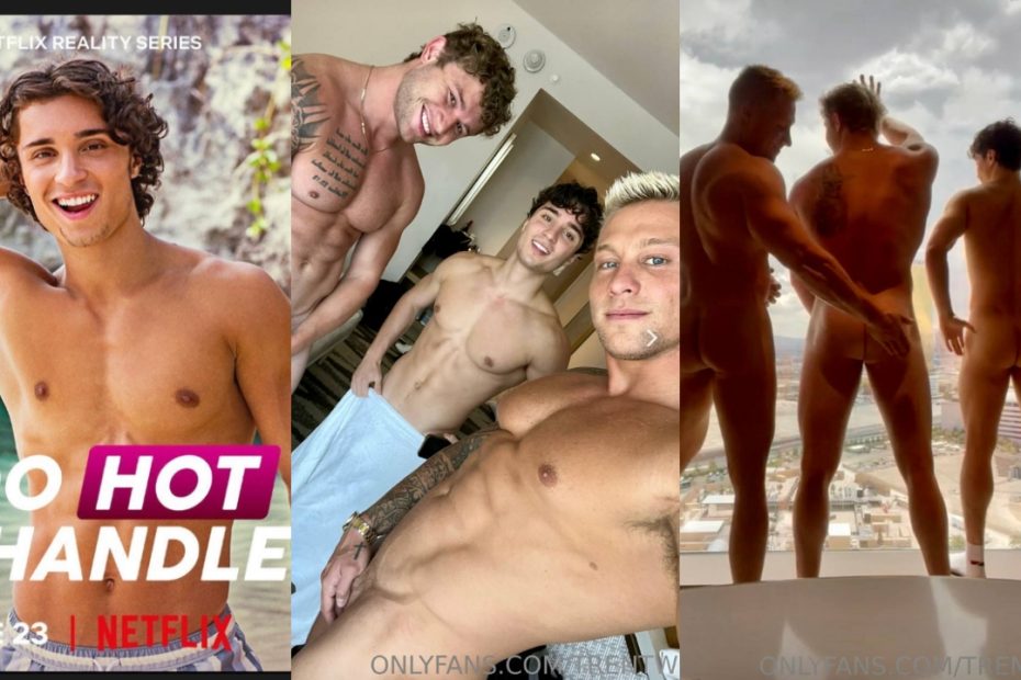 JustTheGays thumbnail for Three guys get naked in a Vegas hotel - amateur gay porn from OnlyFans, MyVidster, GayForFans and more! - Group