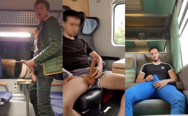 JustTheGays thumbnail for Train jerk compilation - amateur gay porn from OnlyFans, MyVidster, GayForFans and more! - Jerk Off