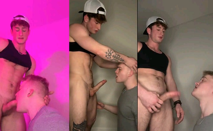 JustTheGays thumbnail for Alek and Troy – hot deep throat session - amateur gay porn from OnlyFans, MyVidster, GayForFans and more! - Oral