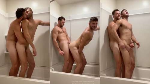 JustTheGays thumbnail for Bathroom Quickie – Justin The Jock and Devy - amateur gay porn from OnlyFans, MyVidster, GayForFans and more! - 
