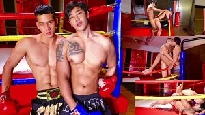 JustTheGays thumbnail for Boxing Training – Kenvin (ntqvn5) and SemenX fuck in the ring - amateur gay porn from OnlyFans, MyVidster, GayForFans and more! - Anal