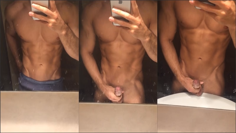 JustTheGays thumbnail for irish-x shows off in the mirror - amateur gay porn from OnlyFans JustForFans GayForFans - 
