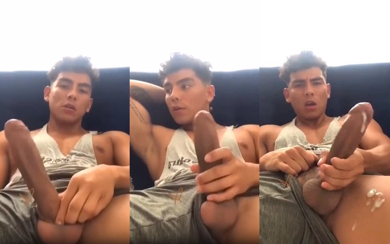 JustTheGays thumbnail for young guy jerks his huge cock and cums - amateur gay porn from OnlyFans JustForFans GayForFans - 