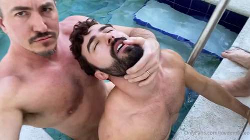 JustTheGays thumbnail for Joe DeMatteo get fucked by Rick (RickandGriff) in the pool - amateur gay porn from OnlyFans, MyVidster, GayForFans and more! - Anal, Outdoor