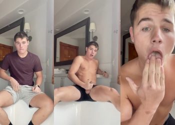 JustTheGays thumbnail for Tony_goodfellow – Jerking off and eating my cum - amateur gay porn from OnlyFans, MyVidster, GayForFans and more! - Jerk Off, Solo