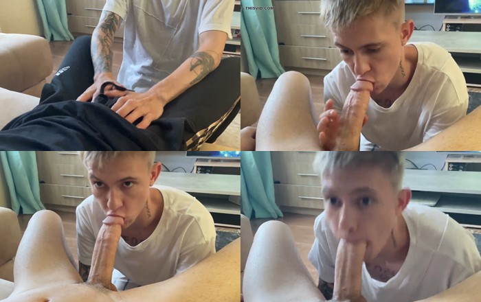 JustTheGays thumbnail for Young guy sucks his boyfriend’s cock - amateur gay porn from OnlyFans, MyVidster, GayForFans and more! - Oral