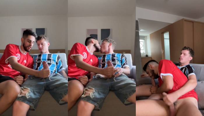 JustTheGays thumbnail for Broderagem – jerk and blowjob with a mate - amateur gay porn from OnlyFans, MyVidster, GayForFans and more! - Jerk Off, Oral