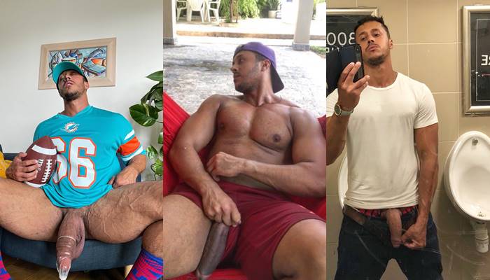 JustTheGays thumbnail for Diego Barros jerks off and shows the pre-cum dripping out of his cock - amateur gay porn from OnlyFans, MyVidster, GayForFans and more! - Jerk Off