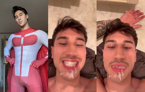 JustTheGays thumbnail for Evan Lamicella eats his load - amateur gay porn from OnlyFans, MyVidster, GayForFans and more! - 