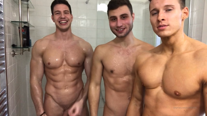 AllTheGays thumbnail for Having a shower with some mates and fooling around together – Jon Kael (tim_vz), Niko Vangelis (nikovangelis) - amateur gay porn from OnlyFans JustForFans GayForFans - 
