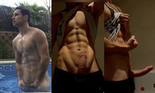 JustTheGays thumbnail for Jesusxvip jerks and shows off his veiny cock - amateur gay porn from OnlyFans, MyVidster, GayForFans and more! - Solo