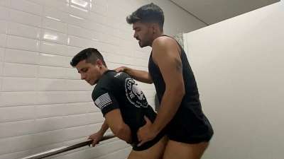 JustTheGays thumbnail for Jordan Neo get fucked by Victor Veiga in the bathroom - amateur gay porn from OnlyFans, MyVidster, GayForFans and more! - Anal