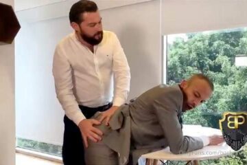 JustTheGays thumbnail for Office Story – Barbon Poblano and chicodsconocido - amateur gay porn from OnlyFans, MyVidster, GayForFans and more! - 