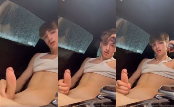JustTheGays thumbnail for Playboyjj jerks off in the car - amateur gay porn from OnlyFans, MyVidster, GayForFans and more! - Jerk Off, Solo