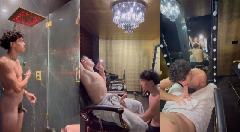 JustTheGays thumbnail for Ashton Wright gets his dick sucked by Alex Myers - hot twinks in the shower - amateur gay porn from OnlyFans JustForFans GayForFans - 