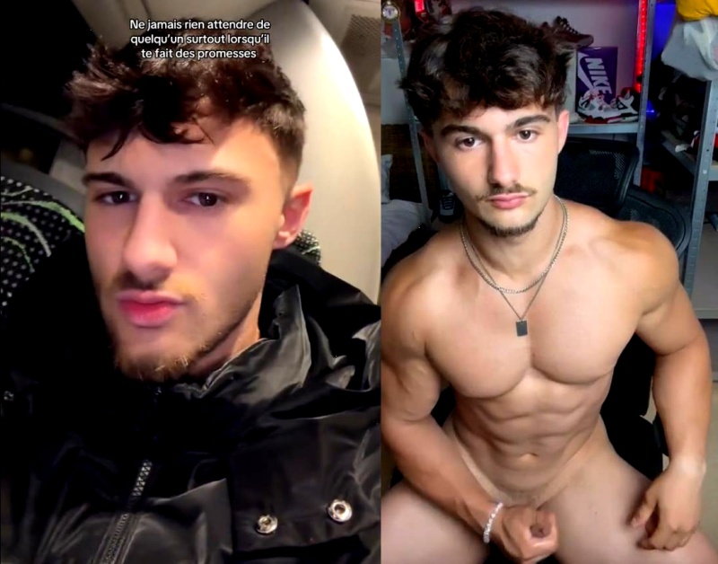 JustTheGays thumbnail for Hot Tiktoker jerks off - amateur gay porn from OnlyFans, MyVidster, GayForFans and more! - Jerk Off, Solo