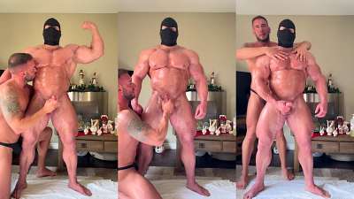 JustTheGays thumbnail for Muscle hand job – The Masked Bodybuilder, Wilson Micael - amateur gay porn from OnlyFans, MyVidster, GayForFans and more! - video, Muscle