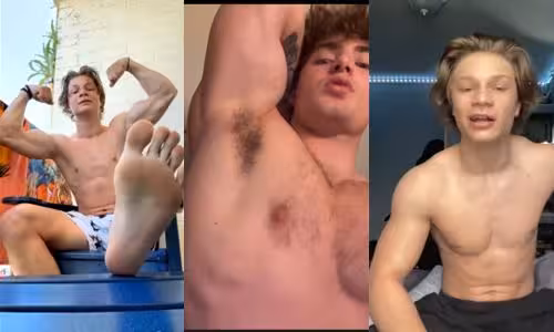AllTheGays thumbnail for Young alpha master degrades you while he shows off his feet – a compilation - amateur gay porn from OnlyFans JustForFans GayForFans - 