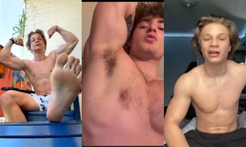 JustTheGays thumbnail for Young alpha master degrades you while he shows off his feet – a compilation - amateur gay porn from OnlyFans, MyVidster, GayForFans and more! - Young & Twink, Solo