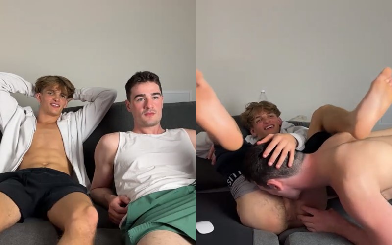 JustTheGays thumbnail for Ace Carter and blonde twink friend getting horny and playing around - amateur gay porn from OnlyFans, MyVidster, GayForFans and more! - Young & Twink
