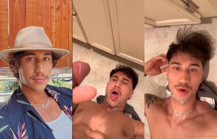 JustTheGays thumbnail for Evan Lamicella shoots cum all over his face on the bathroom floor - amateur gay porn from OnlyFans, MyVidster, GayForFans and more! - Solo, video