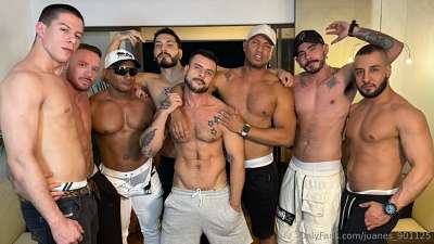 JustTheGays thumbnail for Rudy Gram and his latino pals in a hot gangbang - amateur gay porn from OnlyFans, MyVidster, GayForFans and more! - Anal, Bareback, Group, Latin, video