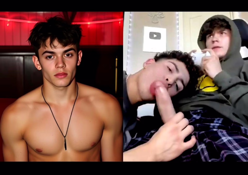 JustTheGays thumbnail for Silas Brooks gets his fat cock sucked by a hot twink while gaming before fucking a big load of cum in his hole - amateur gay porn from OnlyFans JustForFans GayForFans - 