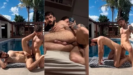 JustTheGays thumbnail for Ivan Dotcom and Felippe Masson fuck by the pool - amateur gay porn from OnlyFans, MyVidster, GayForFans and more! - Outdoor, Anal