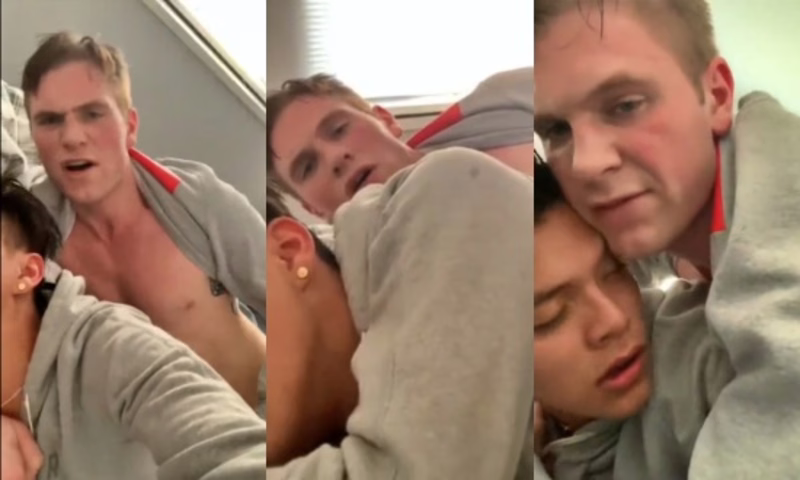 JustTheGays thumbnail for Young aggressive dom violates his sub like a fuck toy - amateur gay porn from OnlyFans JustForFans GayForFans - 