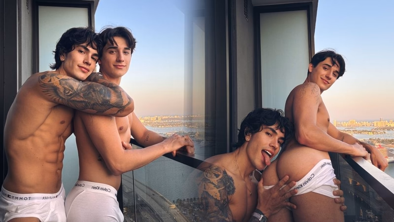 JustTheGays thumbnail for Fit latin twunk Alejandro Pino (hotalex6) fucks Callum West - amateur gay porn from OnlyFans JustForFans GayForFans - 
