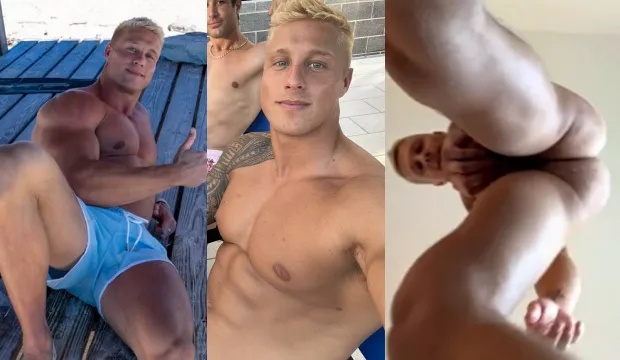 JustTheGays thumbnail for TrentW and his hot Brittish mates show off their muscular bodies to the Vegas Strip from the hotel window - amateur gay porn from OnlyFans, MyVidster, GayForFans and more! - Group, Muscle