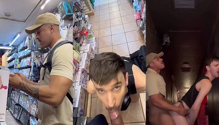 JustTheGays thumbnail for Diego Barros (dibarros1) – sucking and fucking at the store - amateur gay porn from OnlyFans, MyVidster, GayForFans and more! - Anal, Oral, Bareback, Big Cock