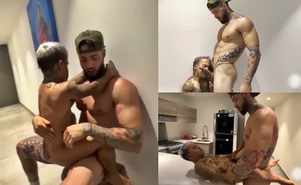 JustTheGays thumbnail for Fucking a dwarf in the kitchen after a workout - amateur gay porn from OnlyFans, MyVidster, GayForFans and more! - Anal, Bareback, Size Kink