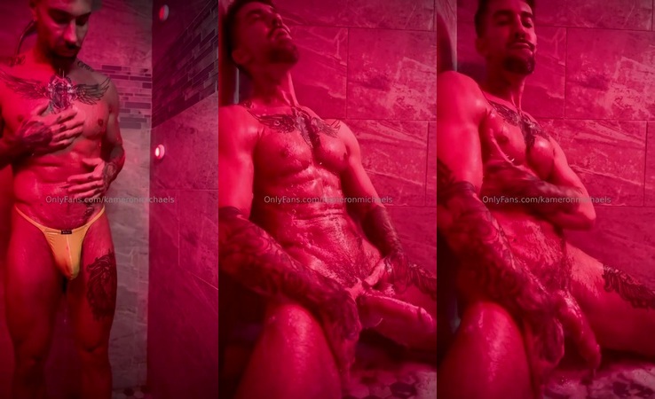 JustTheGays thumbnail for Having a shower and jerking off until I shoot a big thick load – Kameron Michaels (kameronmichaels) - amateur gay porn from OnlyFans, MyVidster, GayForFans and more! - Jerk Off, Shower