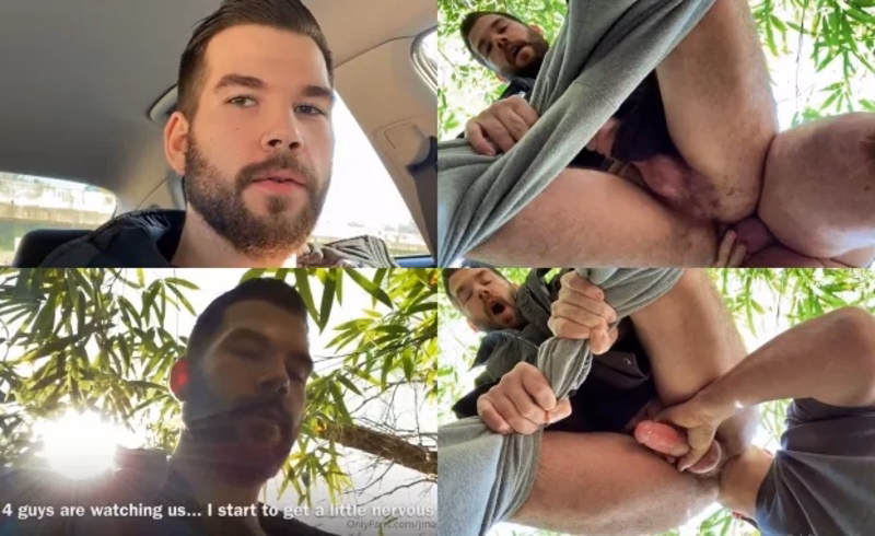 JustTheGays thumbnail for Jmasonfoxxxy – recording my first cruising in the park - amateur gay porn from OnlyFans JustForFans GayForFans - 