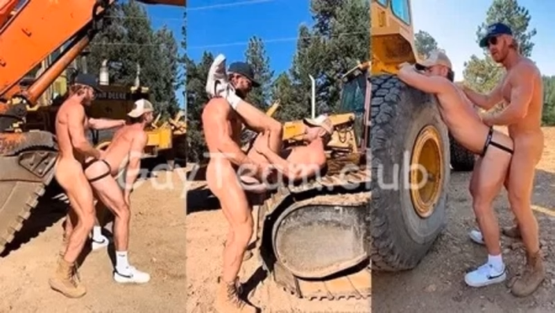 JustTheGays thumbnail for Matt Dubbe fucks Parker Nolan against a bulldozer - amateur gay porn from OnlyFans JustForFans GayForFans - 