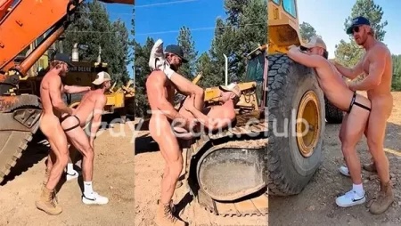 JustTheGays thumbnail for Matt Dubbe fucks Parker Nolan against a bulldozer - amateur gay porn from OnlyFans, MyVidster, GayForFans and more! - Anal, Bareback, Breeding & Creampie, Muscle, Outdoor