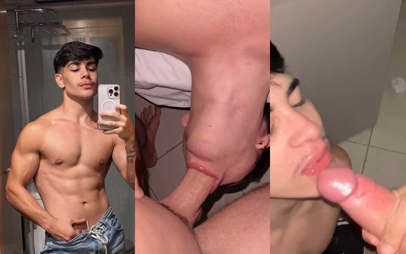 JustTheGays thumbnail for Pedro Rocha gets fucked by a thick cock before sucking it dry - amateur gay porn from OnlyFans JustForFans GayForFans - 