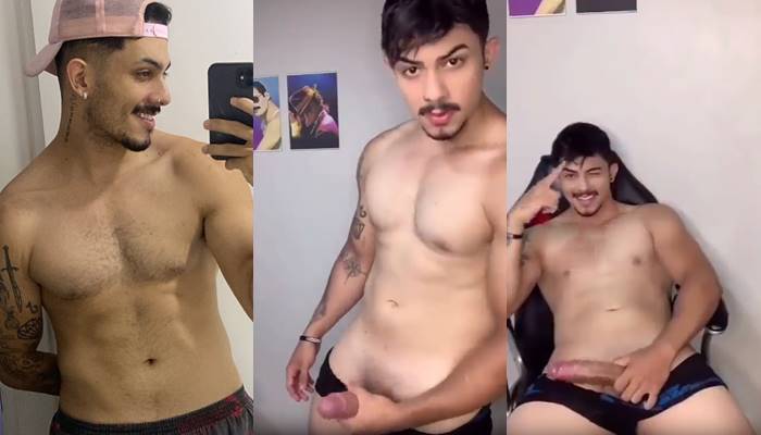 JustTheGays thumbnail for TikToker Renato Consani jerk compilation - amateur gay porn from OnlyFans, MyVidster, GayForFans and more! - Jerk Off, Solo