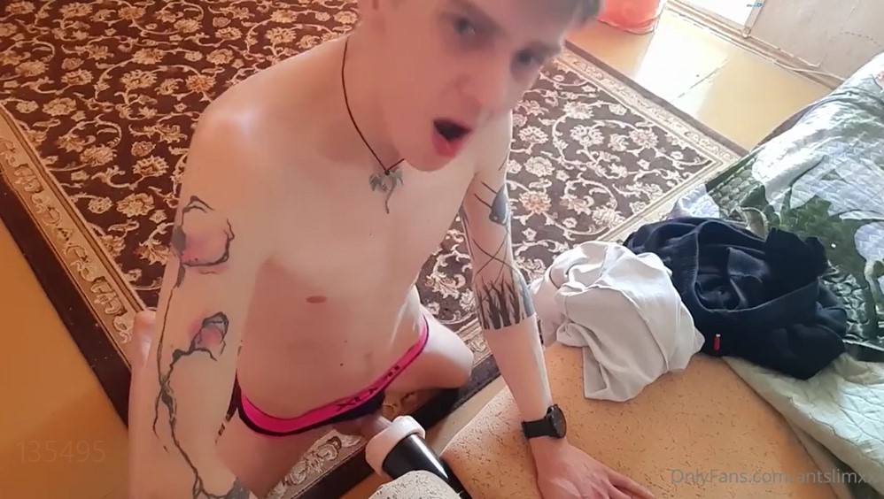 JustTheGays thumbnail for Antslimxxx fucks his toy - amateur gay porn from OnlyFans, MyVidster, GayForFans and more! - Toys, Young & Twink