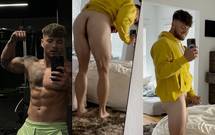 JustTheGays thumbnail for Bhizzi shows off his rock hard cock and hole - amateur gay porn from OnlyFans, MyVidster, GayForFans and more! - Jerk Off, Muscle, Solo