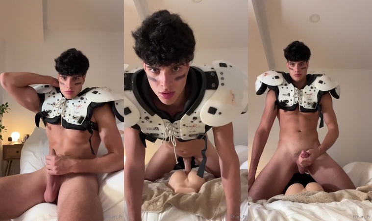 JustTheGays thumbnail for Ethan_pr – Fucking my toy while wearing my football shoulder pads - amateur gay porn from OnlyFans, MyVidster, GayForFans and more! - Toys, Jerk Off, Young & Twink, Solo