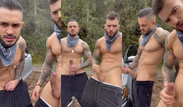 JustTheGays thumbnail for Guys pull over after a night of partying to jerk together - amateur gay porn from OnlyFans, MyVidster, GayForFans and more! - Jerk Off, Muscle, Outdoor