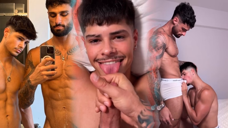 JustTheGays thumbnail for Noah (xxxfornoah) sucks Christopher Yianni (chris_topher413) until he gets a facial - amateur gay porn from OnlyFans JustForFans GayForFans - 