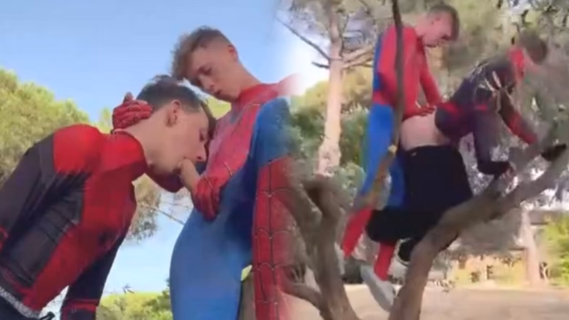 JustTheGays thumbnail for Andre_twink – fucking on an olive tree in costume - amateur gay porn from OnlyFans JustForFans GayForFans - 