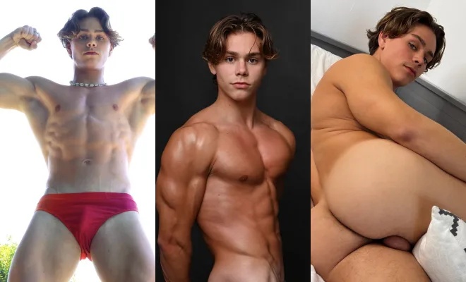JustTheGays thumbnail for Fit blonde twink’s jerk compilation - amateur gay porn from OnlyFans, MyVidster, GayForFans and more! - Jerk Off, Muscle, Solo