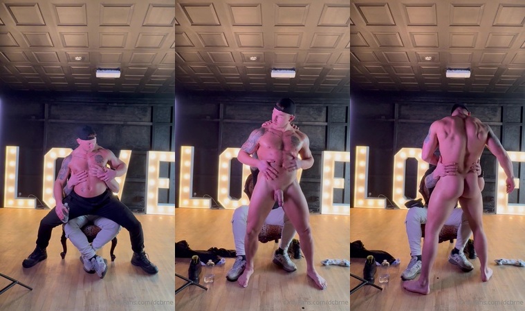 JustTheGays thumbnail for Nate Steel (mrpleasure_uk) gives Dean (dcbrne) a lap dance - amateur gay porn from OnlyFans, MyVidster, GayForFans and more! - Muscle